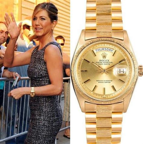 jennifer aniston gold rolex|jennifer aniston rolex.